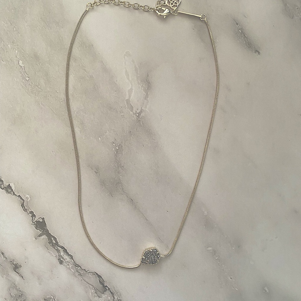 Kendra Scott Grayson Silver Pendant Necklace